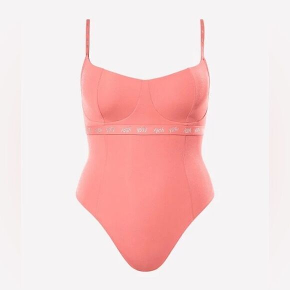 YITTY By Lizzo Pink Shimmer Spotlight Demi Cup Shaping Bodysuit - Picture 3 of 10